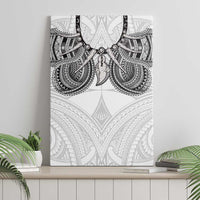 Samoan Traditional Art Tattoos Canvas Wall Art Tatau Tribal Motifs with Ula Nifo White - Polynesian Pride