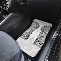 Samoan Traditional Art Tattoos Car Mats Tatau Tribal Motifs with Ula Nifo White - Polynesian Pride