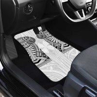 Samoan Traditional Art Tattoos Car Mats Tatau Tribal Motifs with Ula Nifo White - Polynesian Pride