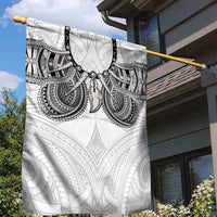 Samoan Traditional Art Tattoos Garden Flag Tatau Tribal Motifs with Ula Nifo White - Polynesian Pride