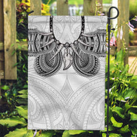 Samoan Traditional Art Tattoos Garden Flag Tatau Tribal Motifs with Ula Nifo White - Polynesian Pride