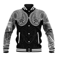 Samoan Traditional Art Tattoos Baseball Jacket Tatau Roman Reigns Black Color - Polynesian Pride