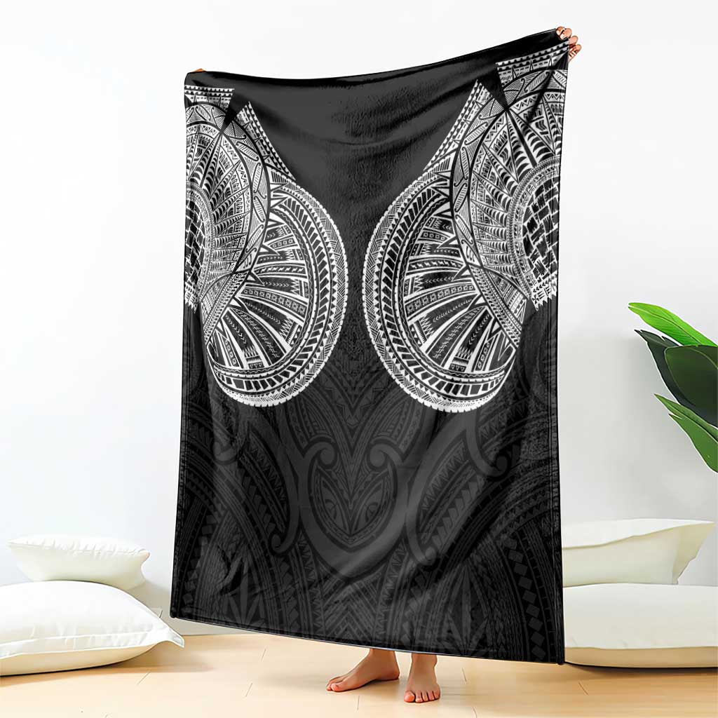 Samoan Traditional Art Tattoos Blanket Tatau Roman Reigns Black Color - Polynesian Pride