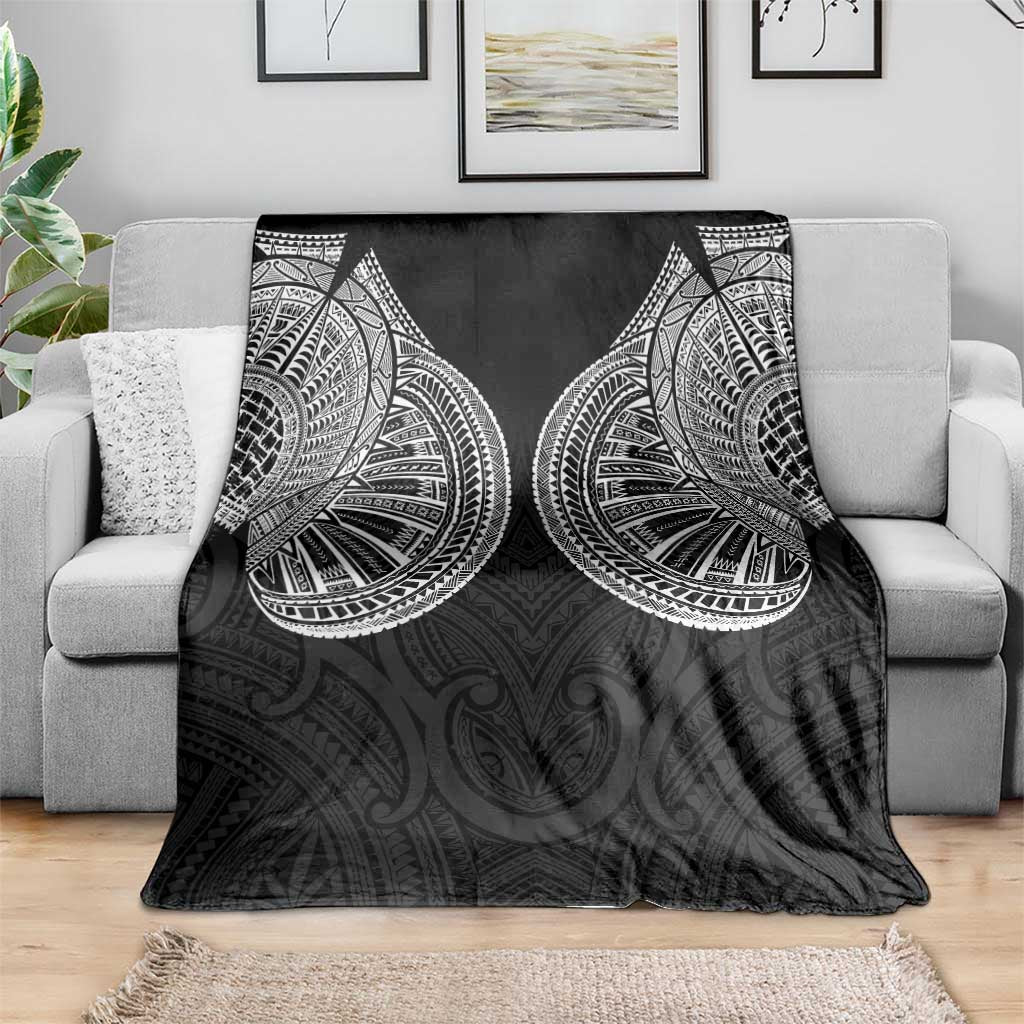 Samoan Traditional Art Tattoos Blanket Tatau Roman Reigns Black Color - Polynesian Pride