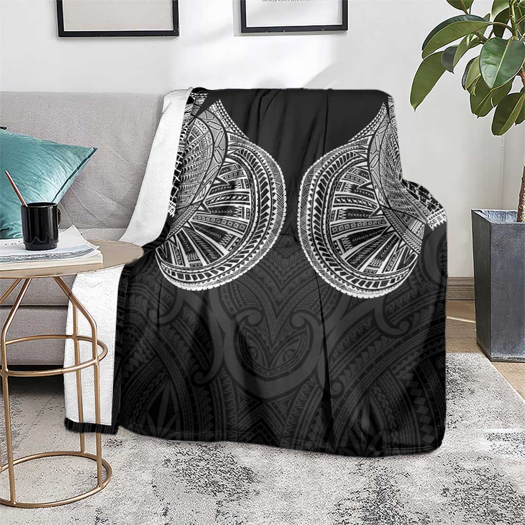 Samoan Traditional Art Tattoos Blanket Tatau Roman Reigns Black Color - Polynesian Pride