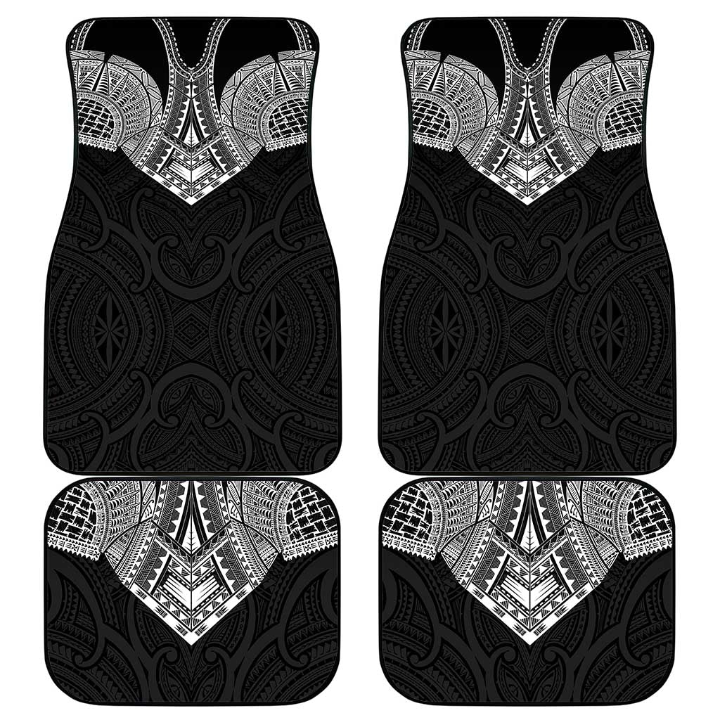 Samoan Traditional Art Tattoos Car Mats Tatau Roman Reigns Black Color - Polynesian Pride
