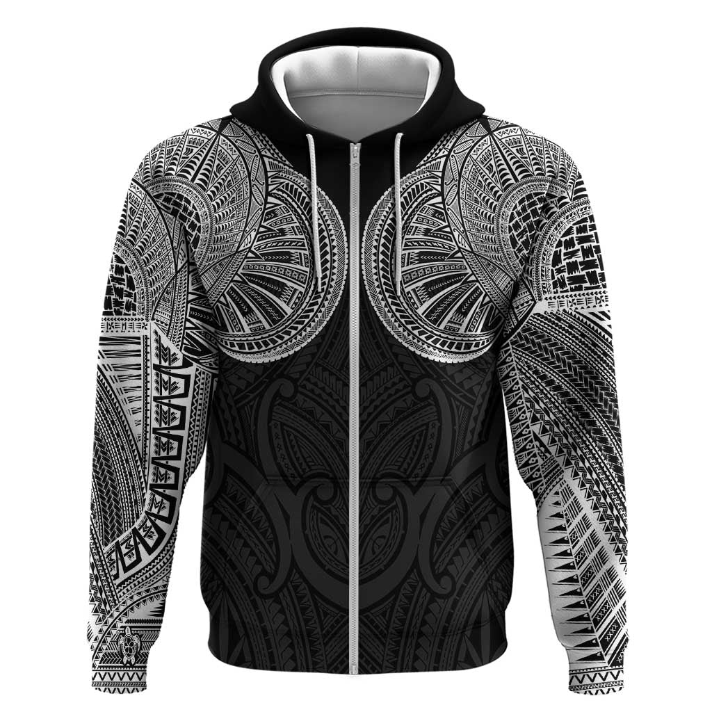 Samoan Traditional Art Tattoos Hoodie Tatau Roman Reigns Black Color - Polynesian Pride