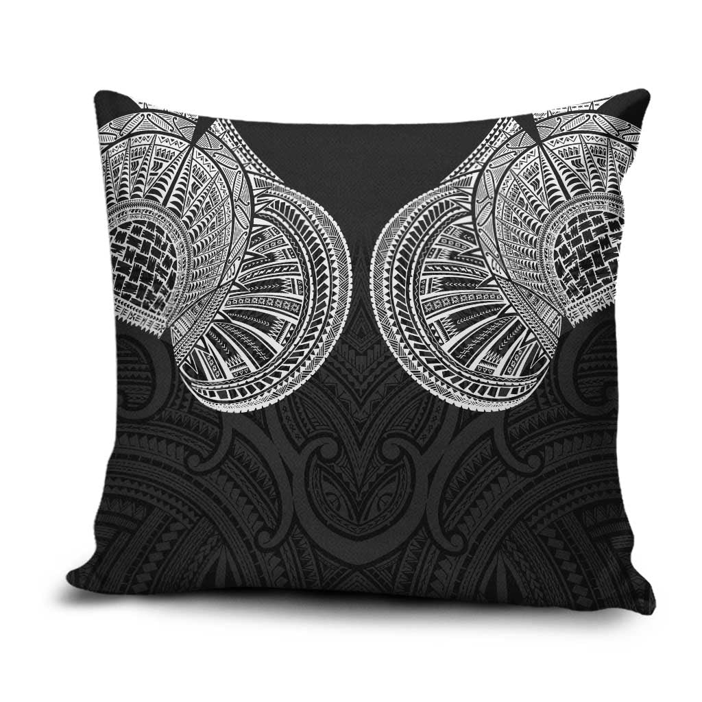 Samoan Traditional Art Tattoos Pillow Cover Tatau Roman Reigns Black Color - Polynesian Pride