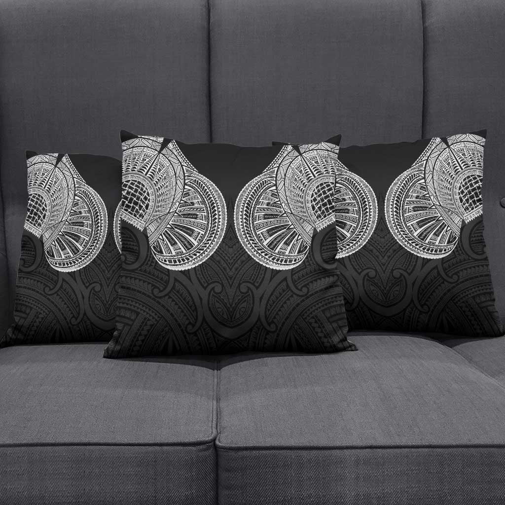 Samoan Traditional Art Tattoos Pillow Cover Tatau Roman Reigns Black Color - Polynesian Pride