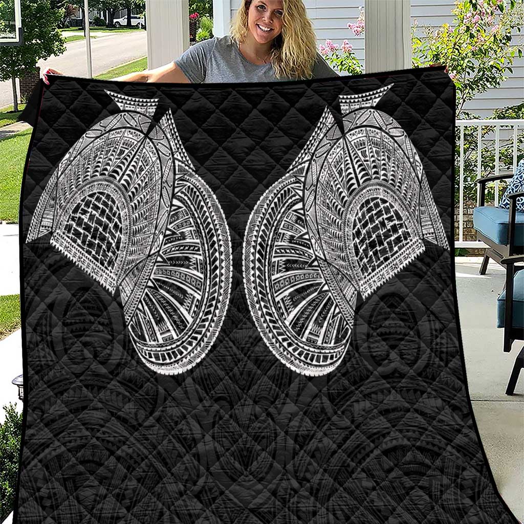 Samoan Traditional Art Tattoos Quilt Tatau Roman Reigns Black Color - Polynesian Pride