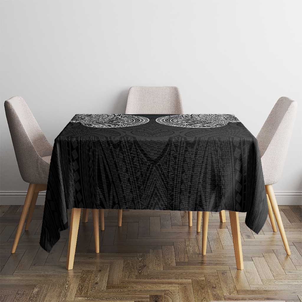 Samoan Traditional Art Tattoos Tablecloth Tatau Roman Reigns Black Color - Polynesian Pride
