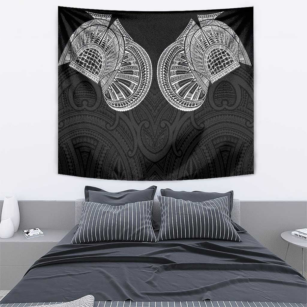 Samoan Traditional Art Tattoos Tapestry Tatau Roman Reigns Black Color - Polynesian Pride