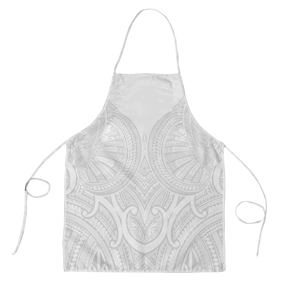 Samoan Traditional Art Tattoos Apron Tatau Roman Reigns White Color - Polynesian Pride