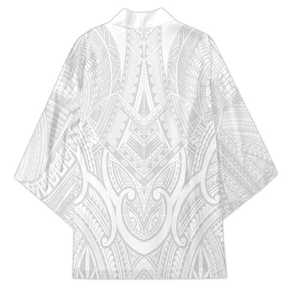 Samoan Traditional Art Tattoos Kimono Tatau Roman Reigns White Color - Polynesian Pride