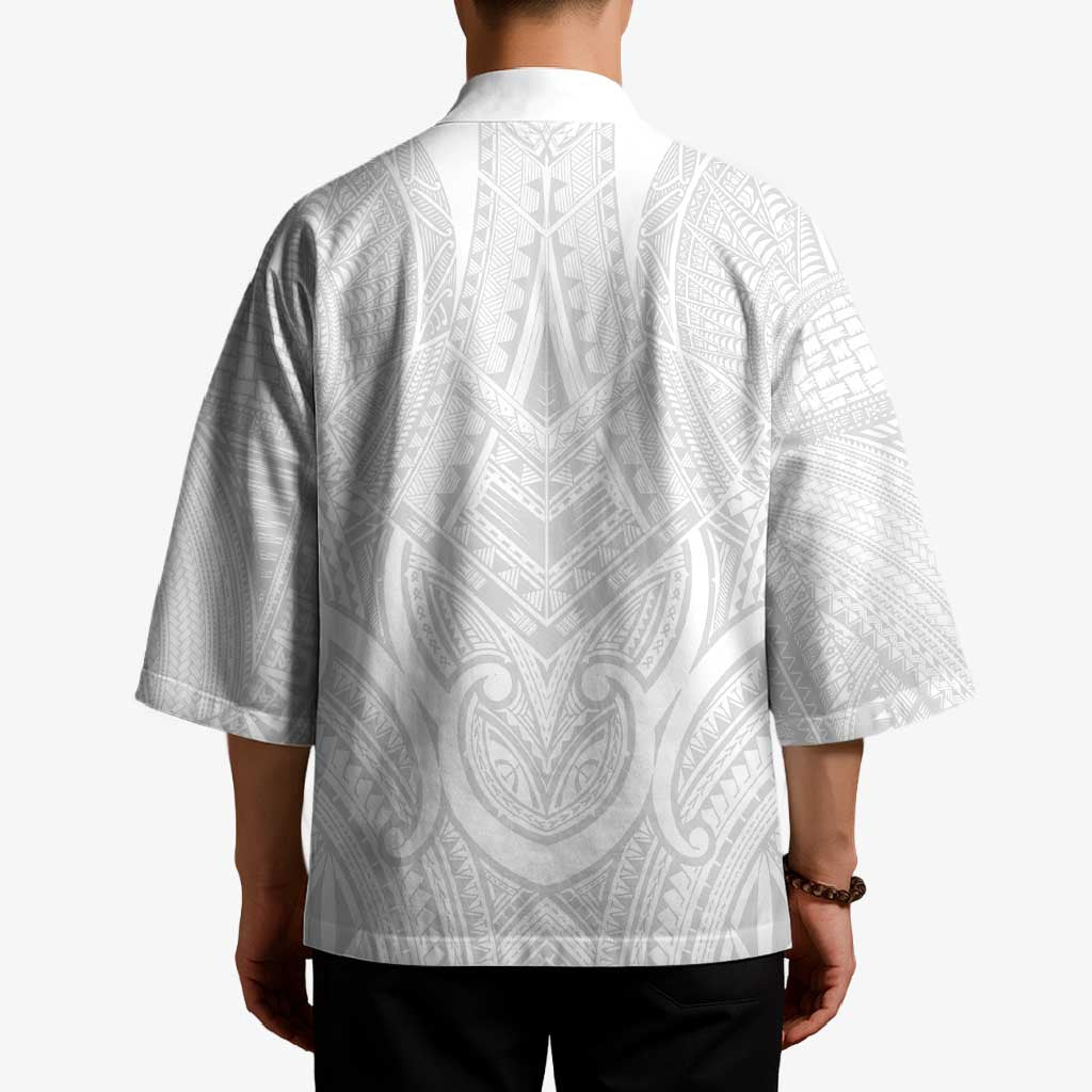 Samoan Traditional Art Tattoos Kimono Tatau Roman Reigns White Color - Polynesian Pride