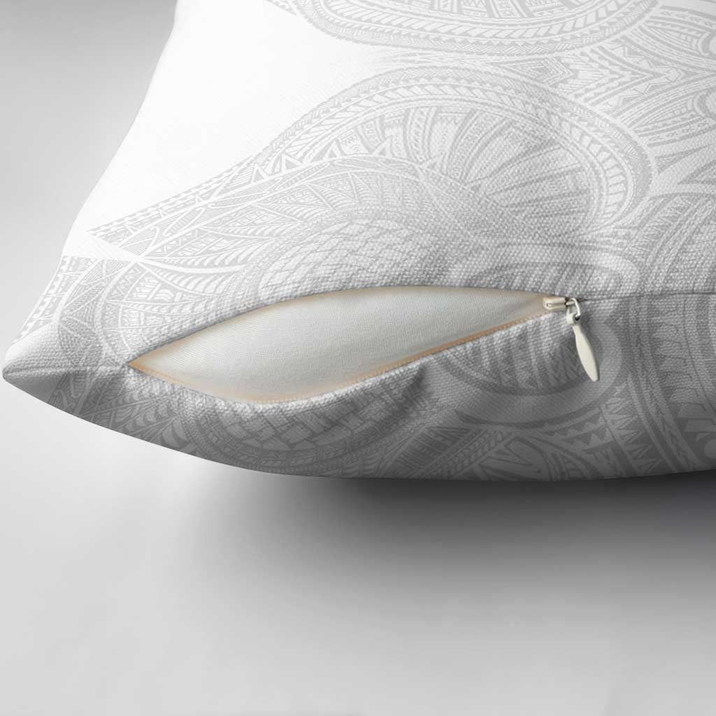Samoan Traditional Art Tattoos Pillow Cover Tatau Roman Reigns White Color LT03 - Polynesian Pride