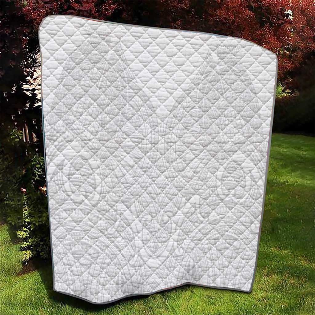 Samoan Traditional Art Tattoos Quilt Tatau Roman Reigns White Color - Polynesian Pride