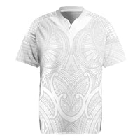 Samoan Traditional Art Tattoos Rugby Jersey Tatau Roman Reigns White Color LT03 White - Polynesian Pride