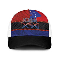 Samoan DNA-Proud of Samoa Baseball Net Cap Polynesian Patterns - Polynesian Pride