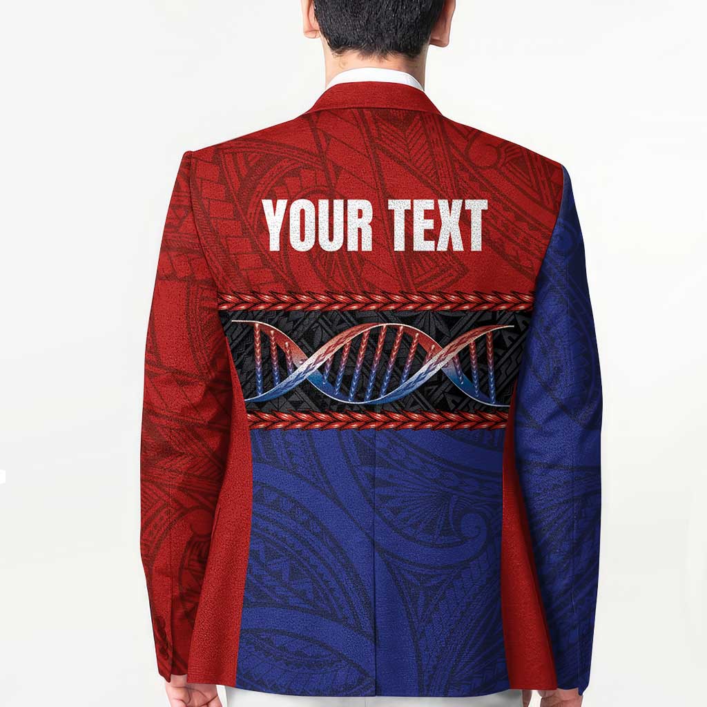 Personalised Samoan DNA-Proud of Samoa Blazer Polynesian Patterns - Polynesian Pride