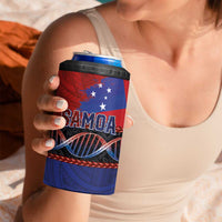 Samoan DNA-Proud of Samoa 4 in 1 Can Cooler Tumbler Polynesian Patterns - Polynesian Pride