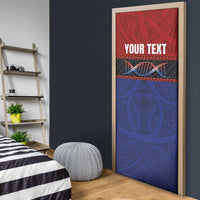 Personalised Samoan DNA-Proud of Samoa Door Cover Polynesian Patterns - Polynesian Pride