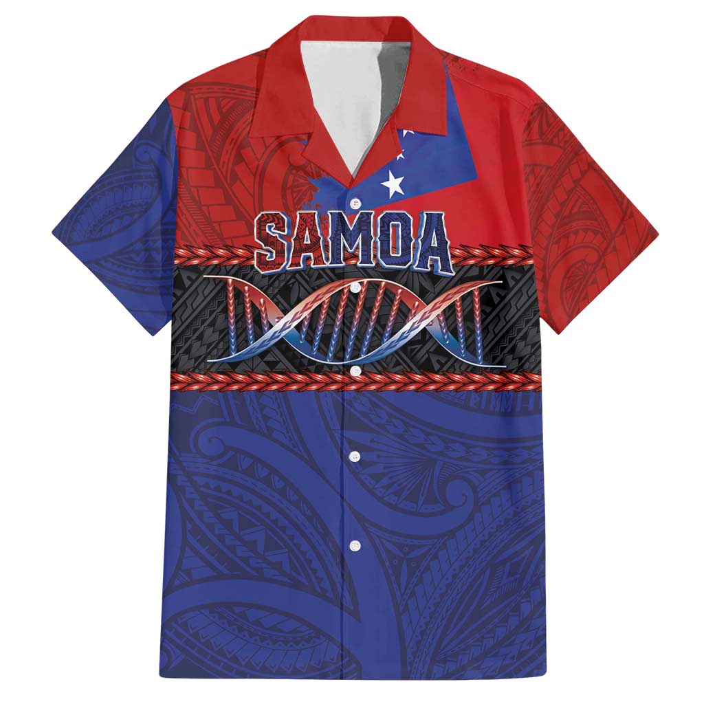 Personalised Samoan DNA-Proud of Samoa Family Matching Summer Maxi Dress and Hawaiian Shirt Polynesian Patterns - Polynesian Pride