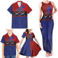 Personalised Samoan DNA-Proud of Samoa Family Matching Tank Maxi Dress and Hawaiian Shirt Polynesian Patterns - Polynesian Pride