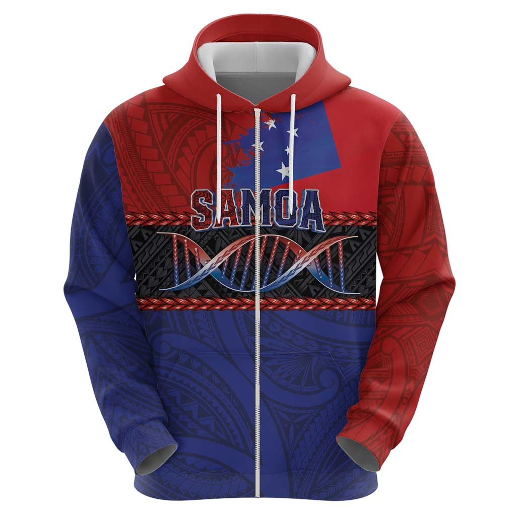 Personalised Samoan DNA-Proud of Samoa Hoodie Polynesian Patterns - Polynesian Pride