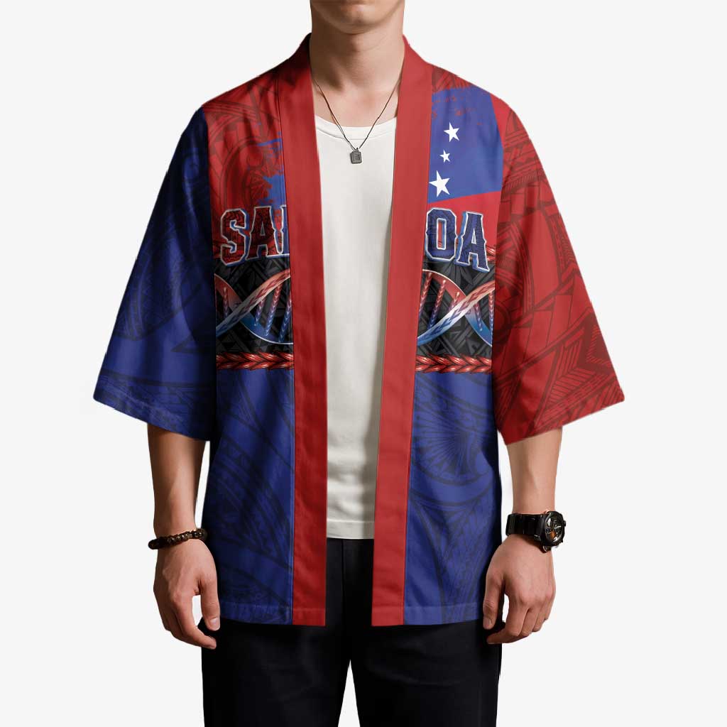Personalised Samoan DNA-Proud of Samoa Kimono Polynesian Patterns - Polynesian Pride