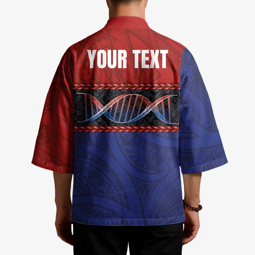 Personalised Samoan DNA-Proud of Samoa Kimono Polynesian Patterns - Polynesian Pride
