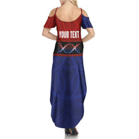 Personalised Samoan DNA-Proud of Samoa Summer Maxi Dress Polynesian Patterns - Polynesian Pride