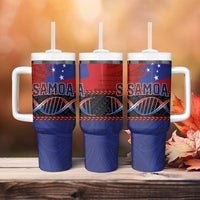 Samoan DNA-Proud of Samoa Tumbler With Handle Polynesian Patterns - Polynesian Pride