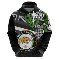 Hawaii James Campbell High School Hoodie Kakau Pattern Black Version LT03 - Polynesian Pride