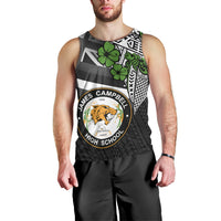 Hawaii James Campbell High School Men Tank Top Kakau Pattern Black Version LT03 - Polynesian Pride
