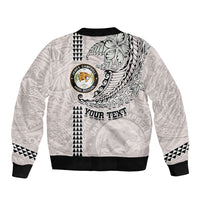 Custom Hawaii James Campbell High School Bomber Jacket Tribal Kakau Pattern LT03 - Polynesian Pride