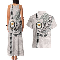 Custom Hawaii James Campbell High School Couples Matching Tank Maxi Dress and Hawaiian Shirt Tribal Kakau Pattern LT03 - Polynesian Pride
