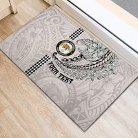 Custom Hawaii James Campbell High School Rubber Doormat Tribal Kakau Pattern LT03 - Polynesian Pride