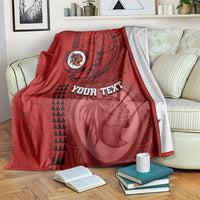 Hawaii Kahuku High & Intermediate School Blanket Tribal Kakau Pattern LT03 - Polynesian Pride