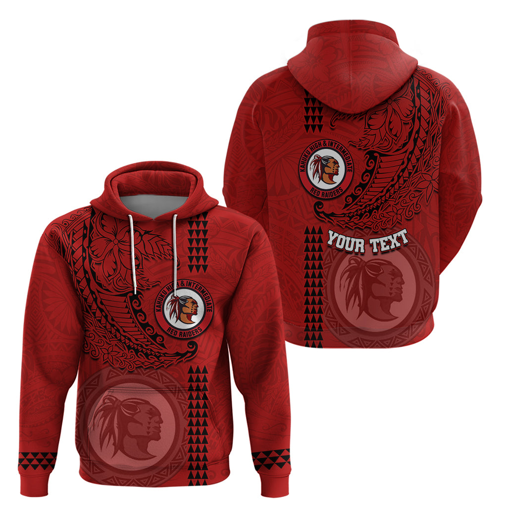 Hawaii Kahuku High & Intermediate School Hoodie Tribal Kakau Pattern LT03 - Polynesian Pride