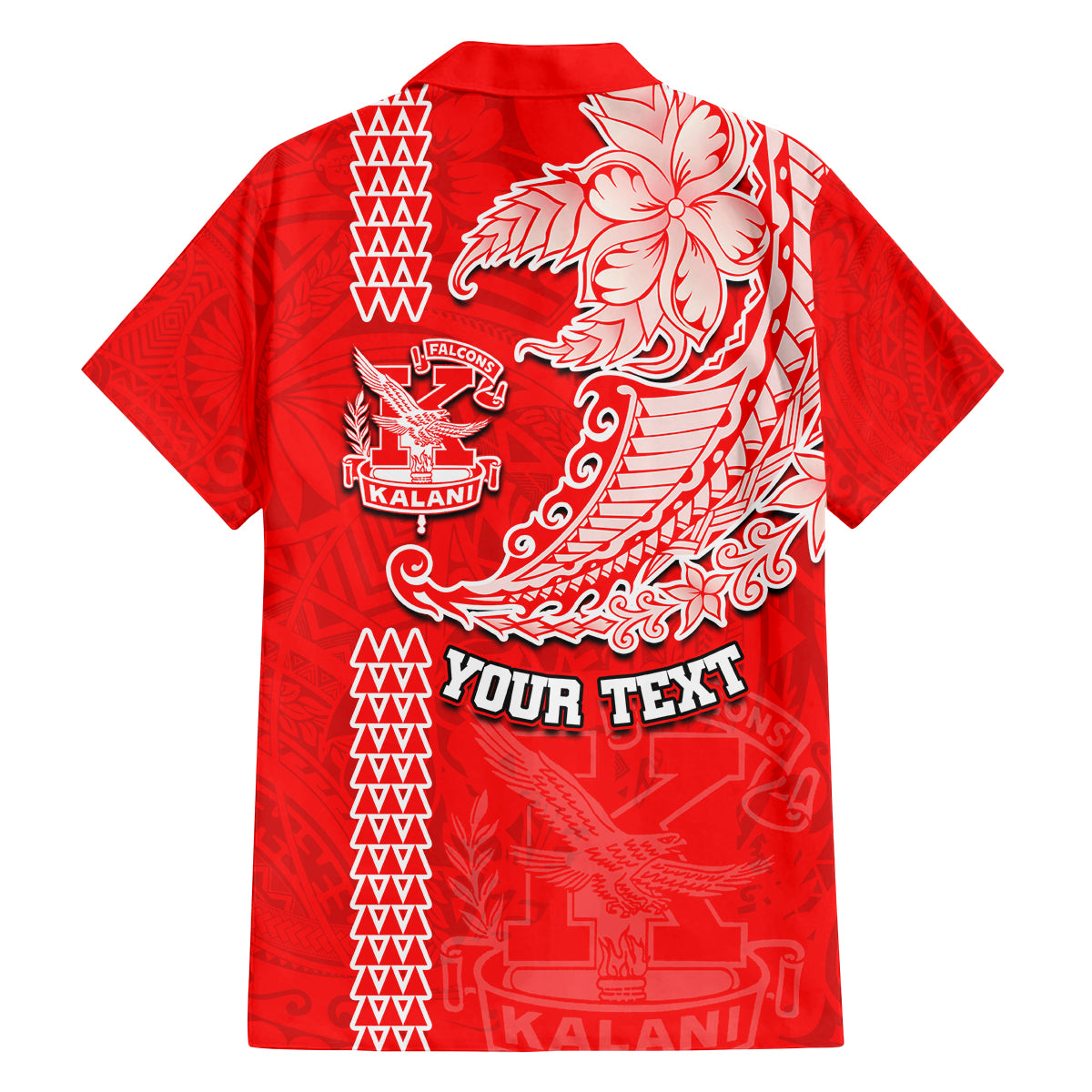 Hawaii Kalani High School Family Matching Summer Maxi Dress and Hawaiian Shirt Tribal Kakau Pattern LT03 - Polynesian Pride