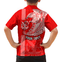 Hawaii Kalani High School Family Matching Tank Maxi Dress and Hawaiian Shirt Tribal Kakau Pattern LT03 - Polynesian Pride