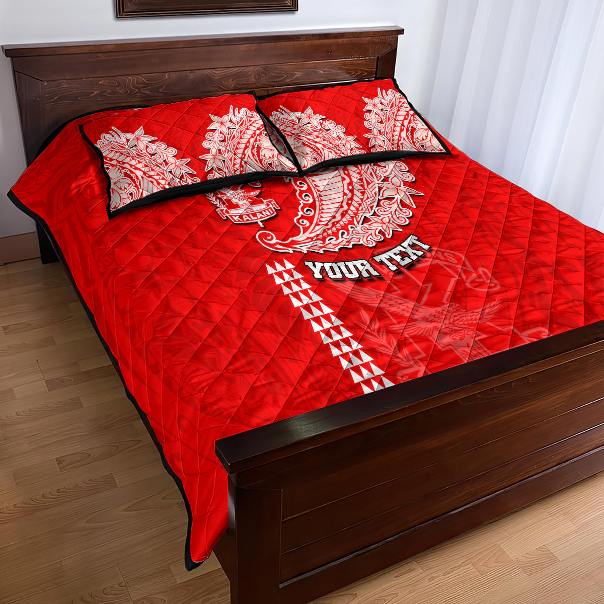 Hawaii Kalani High School Quilt Bed Set Tribal Kakau Pattern LT03 - Polynesian Pride