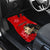 Custom New Zealand Womens Day Car Mats Traditional Maori Woman Polynesian Pattern Red Color LT03 - Polynesian Pride