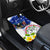 Custom Northern Mariana Islands Commonwealth Covenant Day Car Mats Plumeria Flower Splash Style LT03 - Polynesian Pride