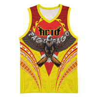 American Samoa Fautasi Race Basketball Jersey Pago Pago-Aeto Samoan Tattoo and Eagle LT03 Unisex Yellow - Polynesian Pride