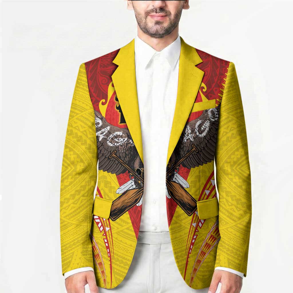 American Samoa Fautasi Race Blazer Pago Pago-Aeto Samoan Tattoo and Eagle LT03 - Polynesian Pride