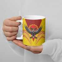 American Samoa Fautasi Race Ceramic Mug Pago Pago-Aeto Samoan Tattoo and Eagle