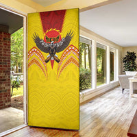 American Samoa Fautasi Race Door Cover Pago Pago-Aeto Samoan Tattoo and Eagle