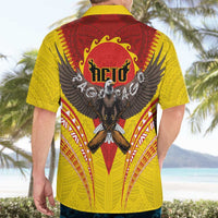 American Samoa Fautasi Race Hawaiian Shirt Pago Pago-Aeto Samoan Tattoo and Eagle LT03 - Polynesian Pride